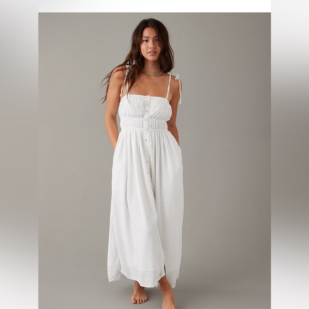 American Eagle Outfitters White Maxi Dress